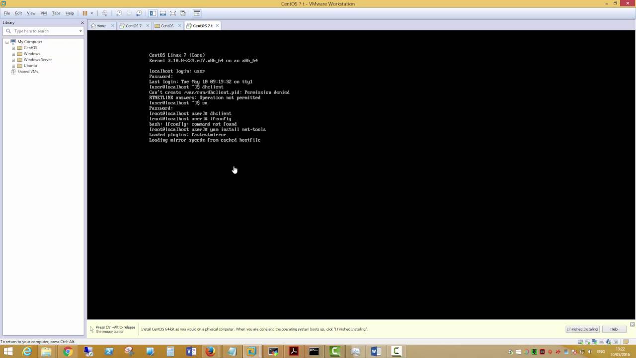 CentOS 7 Ifconfig network Config After Minimal Installation Net Centos 7 Ifconfig Network Config After Minimal Installation Net
