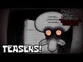 FNF AQUATIC MISERY TEASERS RED MIST SQUIDWARD PAMTRI SQUIDWARD SPINGEBILL AND MORE