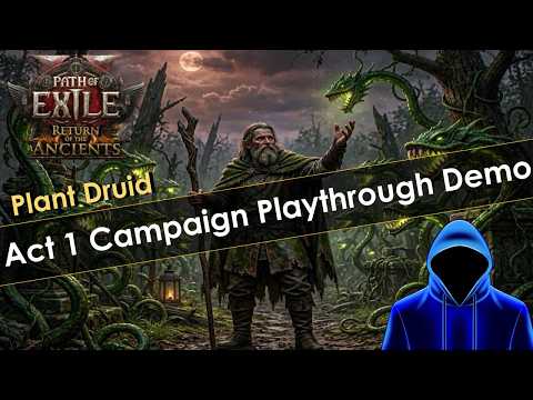 Path of Exile 2 Plant Druid Act 1 Leveling Demo