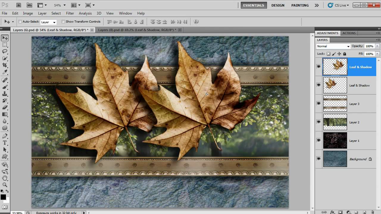 Using the tabbed view in Photoshop CS4/CS5 - YouTube