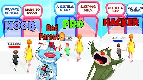 Noob vs Pro vs Hacker - Asmr Kid Evolution ! | Oggy and Jack Playing Asmr Games !