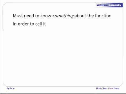 Python - Episode 9 - First Class Functions