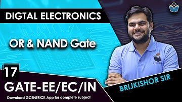 Lec 17 OR & NAND Gate #digitalelectronics #gate