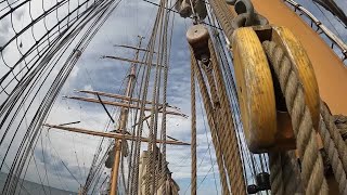 U.S. Coast Guard cutter Barque Eagle returns to home port in CT