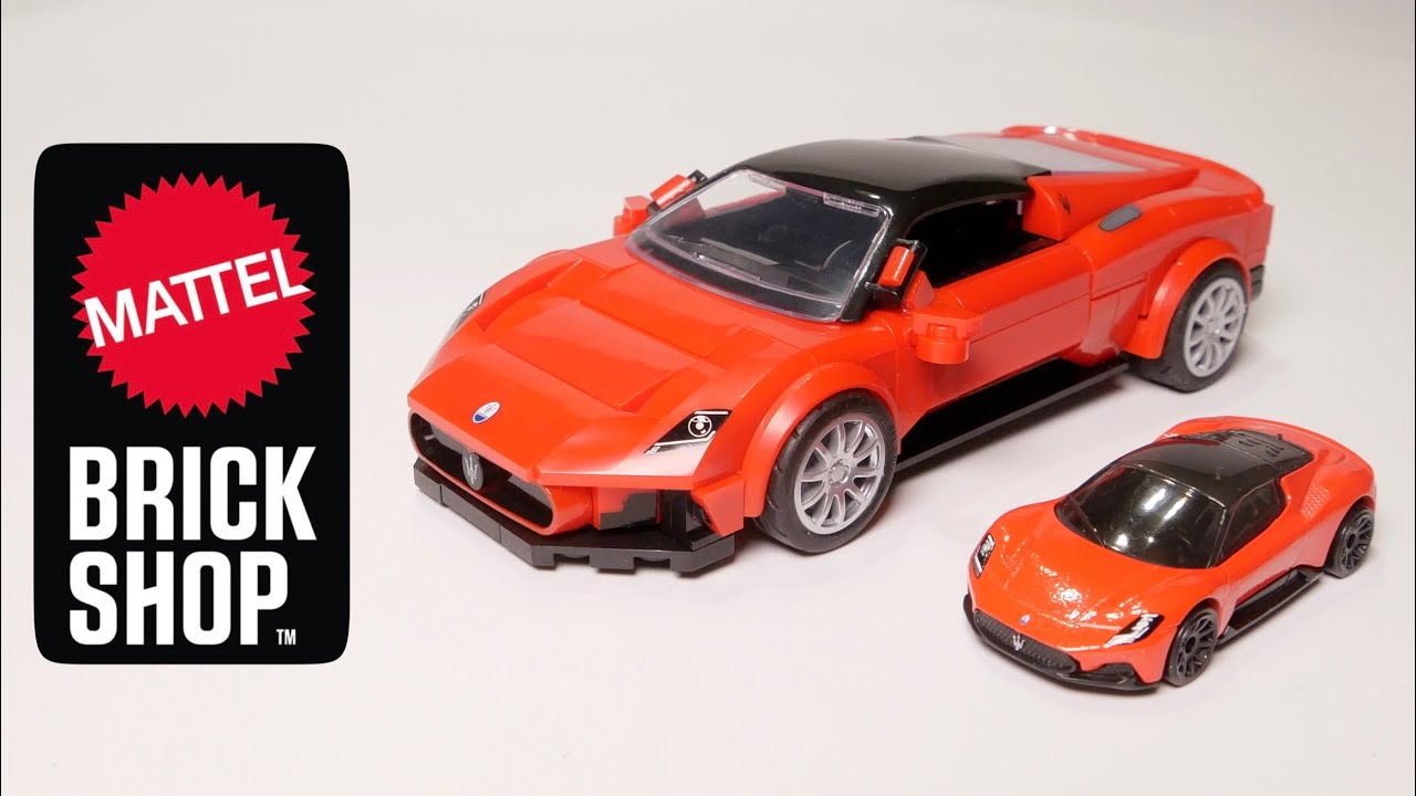 HotWheels Maserati MC20 ビルドキット Mattel Brick Shop Hot Wheels Maserati MC20 Collectible
