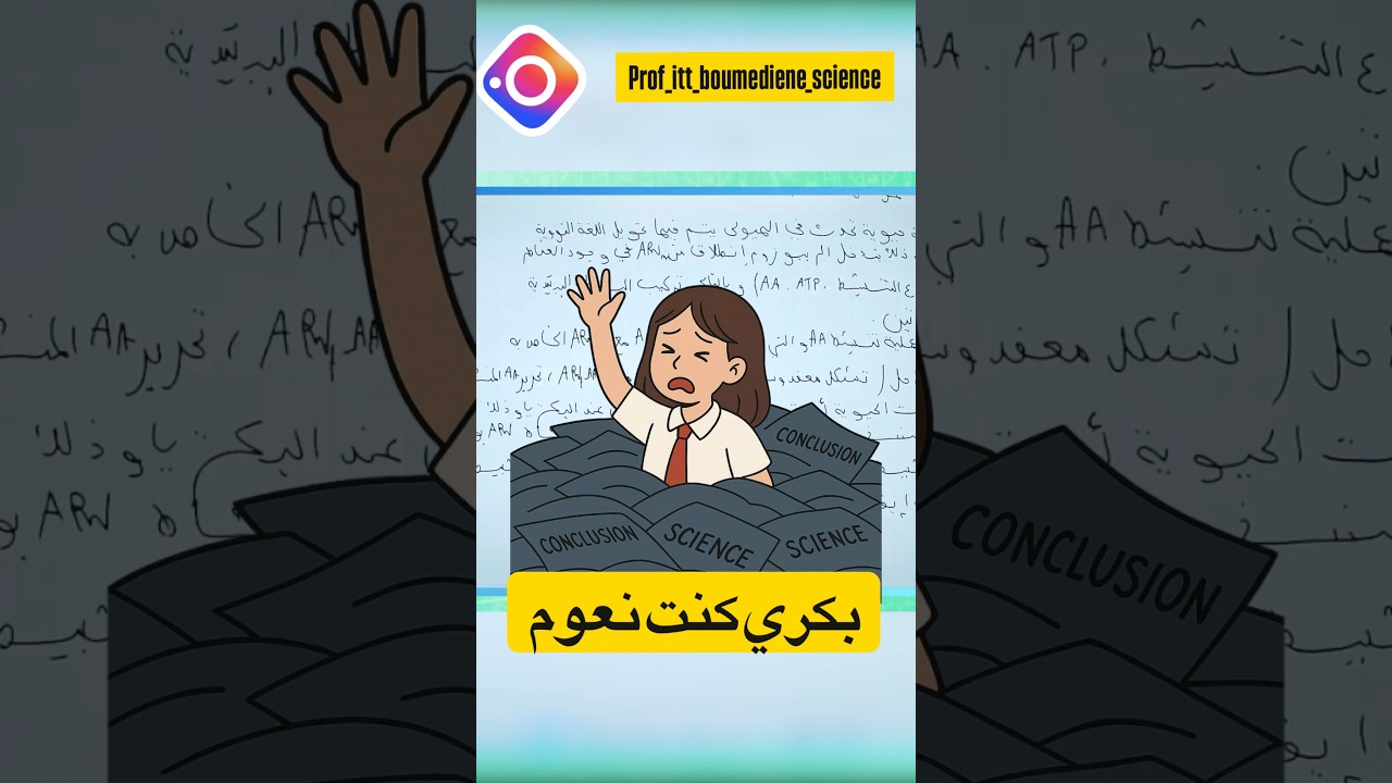 بكري كنت نعوم باه نلقى الاستنتاجات والمعلومات .