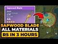 How To Get Sapwood Blade R5 (FASTEST WAYS!) | ALL Materials | ULTIMATE GUIDE | Sapwood Blade Genshin