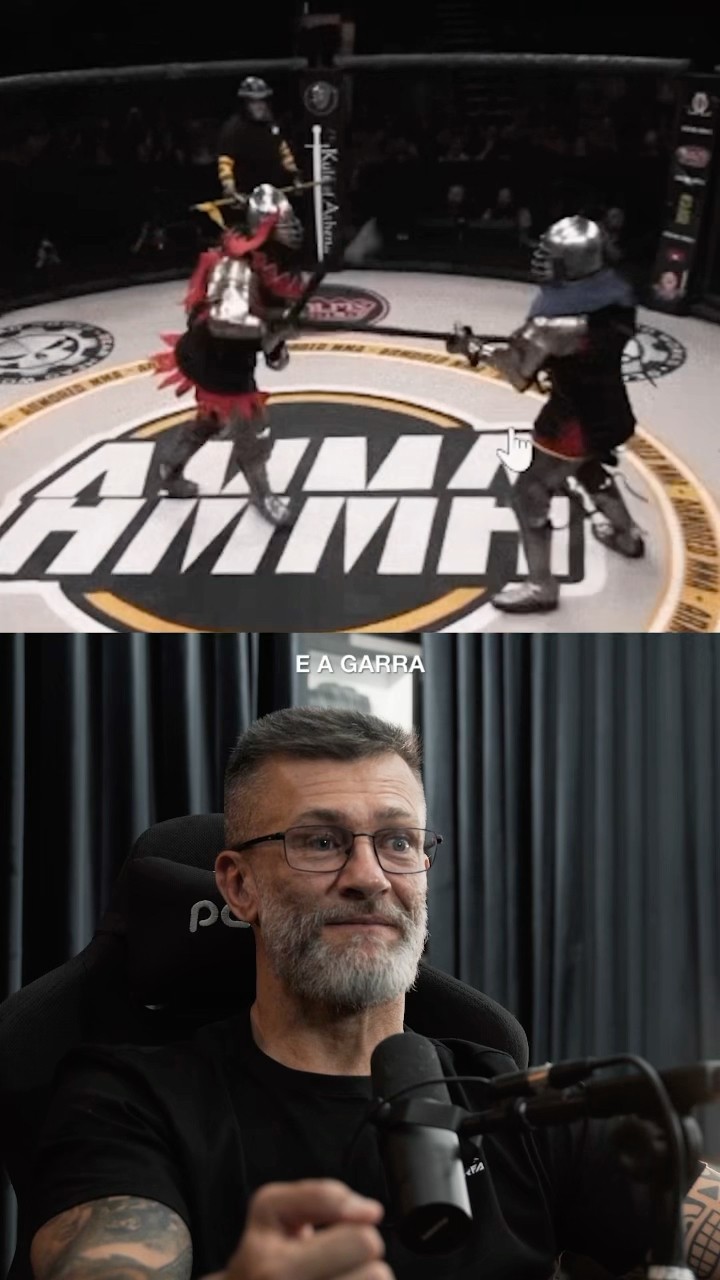 Reagindo a #MMA medieval ⚔️ Você gostaria de assistir uma luta como essa na nova arena RFA?