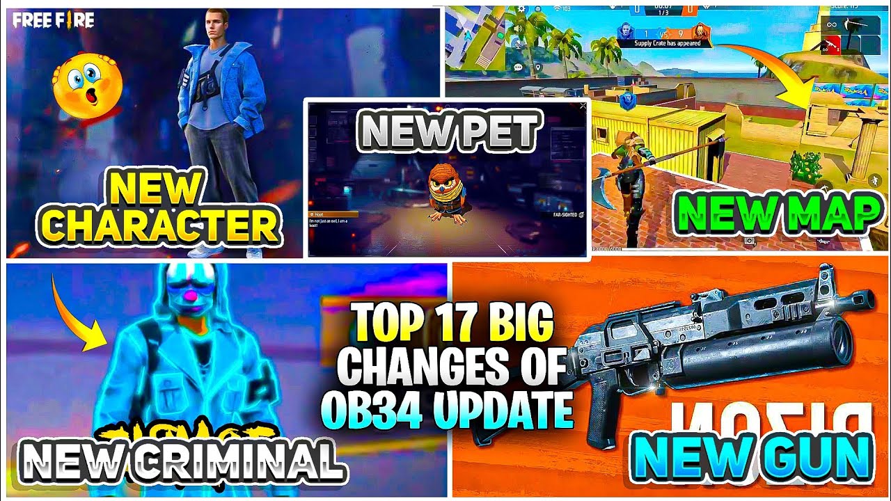 Top 17 Big Changes Of OB35 Updates Of Free Fire Battleground | Ob35 के कुछ ऐसी Update जो अजीब है |