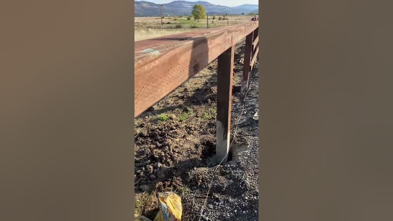 How to build a 3 rail wooden fence YouTube