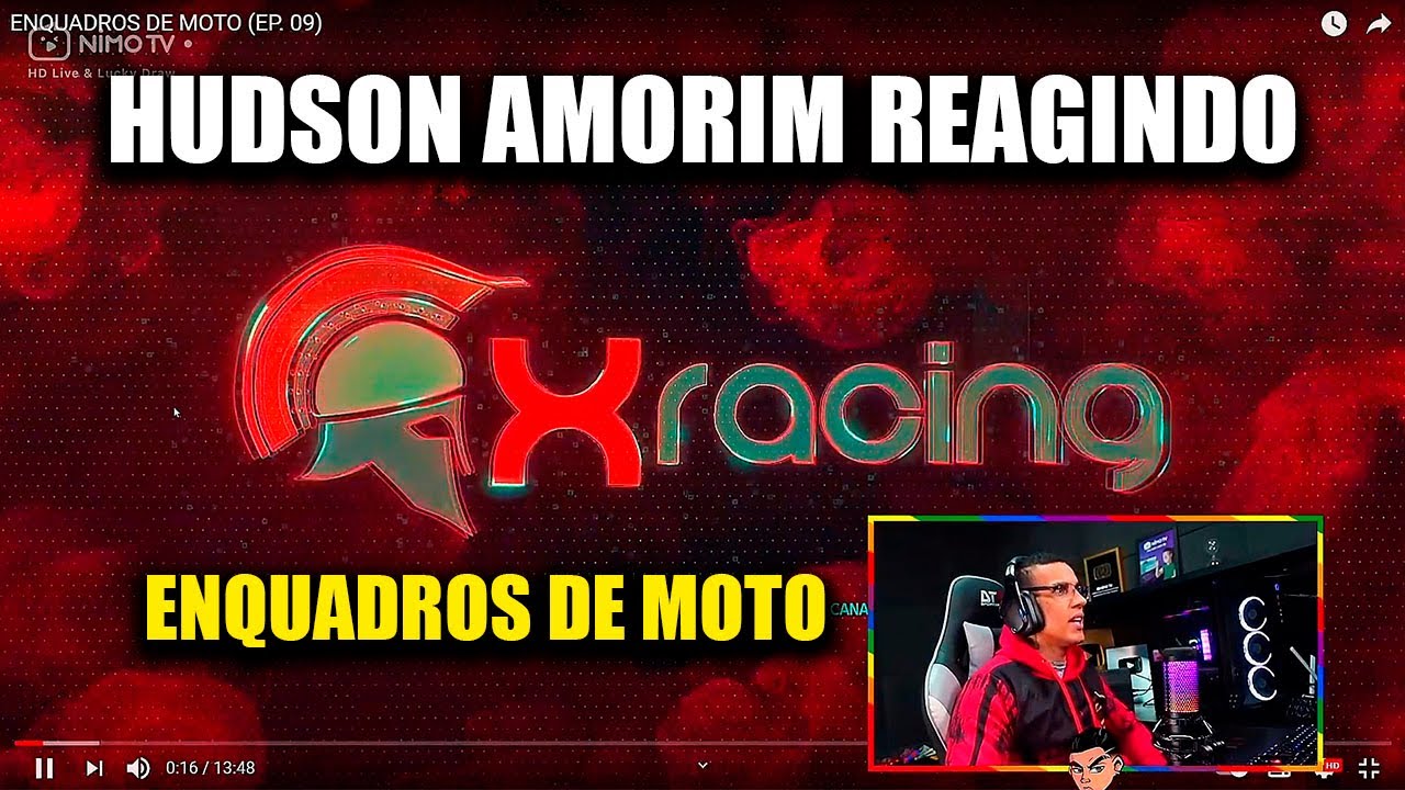 HUDSON AMORIM REAGINDO ENQUADROS DE MOTO (EP.09)!