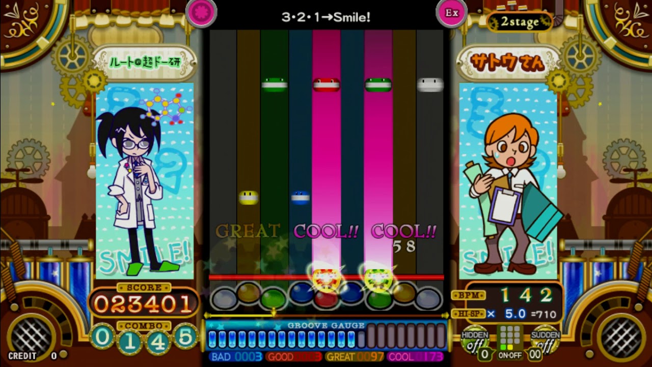 [pop'n music うさぎと猫と少年の夢] 3・2・1→ Smile!
(CHEER-PARA) (EX)