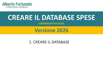 Costruire un Database Access da Zero: Tabelle e Dati (Tutorial 2026) - Lezione 1