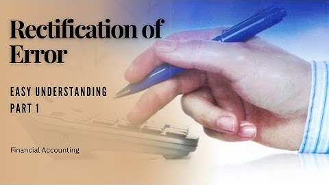 Rectification of errors||part 1||financial accounting||Urdu explanation