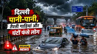 Delhi NCR में भारी बारिश के बाद हाहाकार, कई इलाकों में जलभराव, सड़कों पर भरा कमर तक पानी