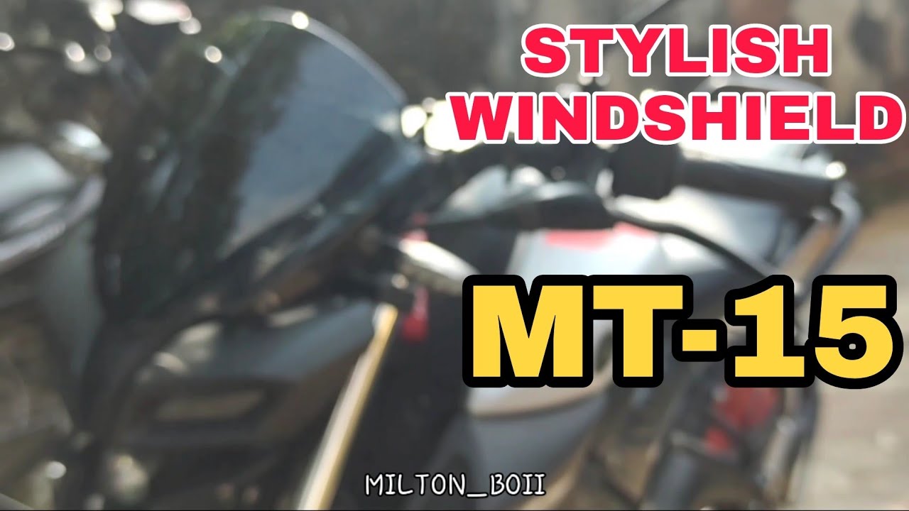 DOMINAR WINDSHIELD/VISOR INSTALLATION ON MT-15 | milton_boii | MT-15