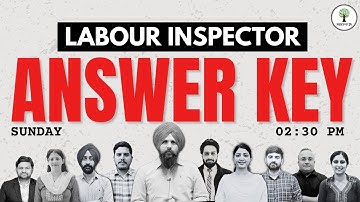 ANSWER KEY & Exam Analysis | Labour Inspector 2025 | Success Tree Punjab
