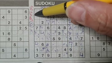 (#6494) Friday One Star Sudoku puzzle. Bonus Extra edition. 05-26-2023  part 1 of 4