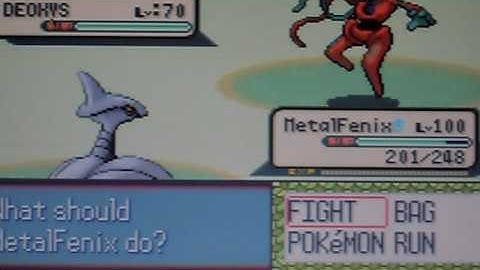 Catching Deoxys on pokemon Ruby!