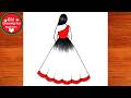 How to Draw a Simple Beautiful Girl Step by Step For Kids !!