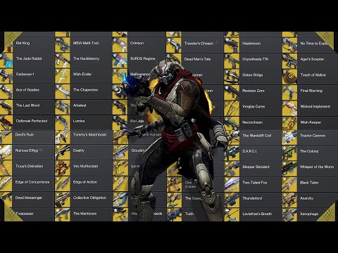 Every Exotic Weapon in Destiny 2 versus Randal the Vandal - Every Exotic Weapon in Destiny 2 versus Randal the Vandal