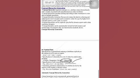 Concept hierarchy generation in data mining