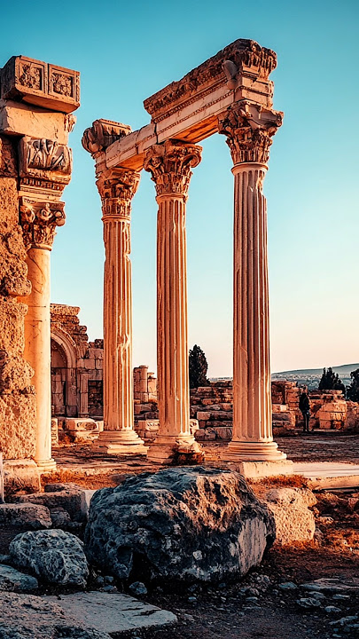 Roman Giants Baalbek's Unbelievable Columns! #shorts #history