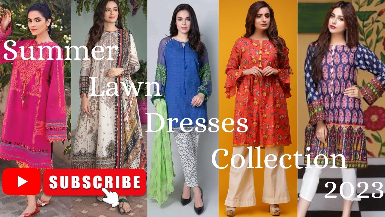 Latest Summer Lawn Dresses Collection Stylish Summer Cotton Lawn