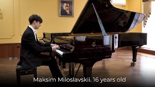 Orbetello Online Piano Competition 2024. Maksim Miloslavskii. 16 years old. Cat. E