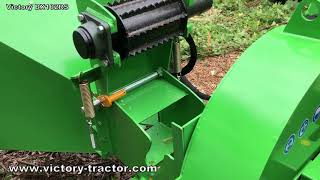 Victory BX-102RS wood chipper with hydraulic roller