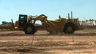 CAT 627G scrapers working