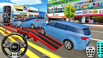 New Kia Carnival 2025 🚛 Transport By Trailer Truck | 3D Driving Class Gameplay | Android iOS Game