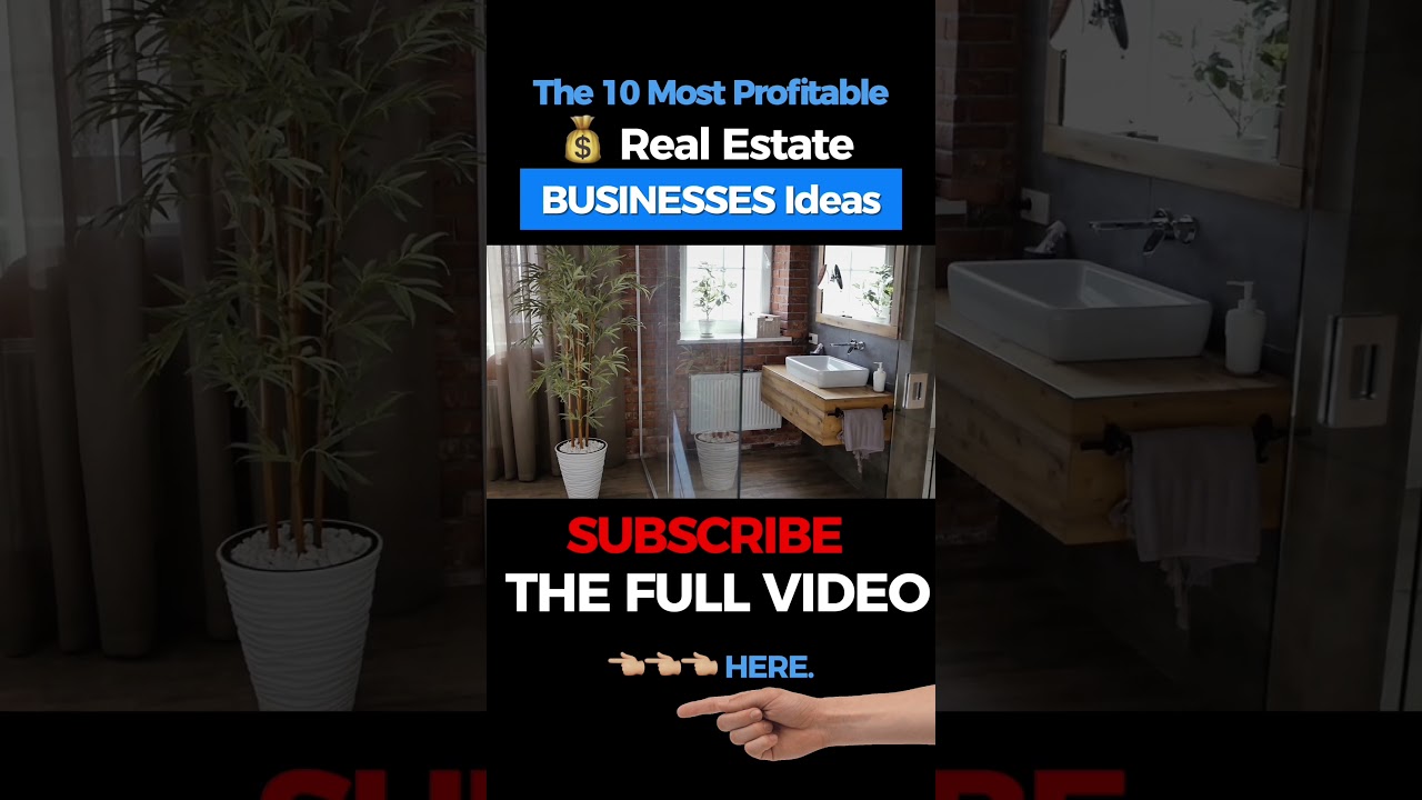 🟢The 10 Most Profitable💰 Real Estate Business Ideas