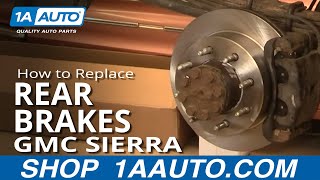 How To Replace Rear Brakes 0110 GMC Sierra 2500HD