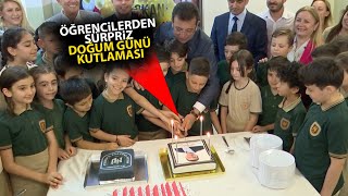 İlkokul öğrencilerinden Ekrem İmamoğlu'na sürpriz doğum günü kutlaması