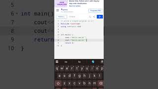 #c++ #helloworld #helloworldprogramm#coding #coder #techmind