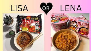 LISA OR LENA 💖 [ Korean food ] 🤤😋spicy, sweets and drinks