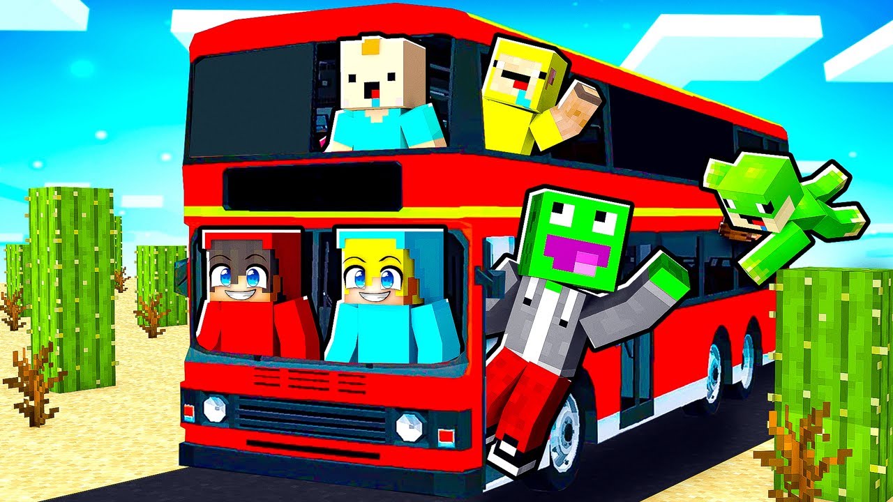 POJECHALIŚMY NA DŁUGĄ WYCIECZKĘ AUTOBUSEM w Minecraft!
