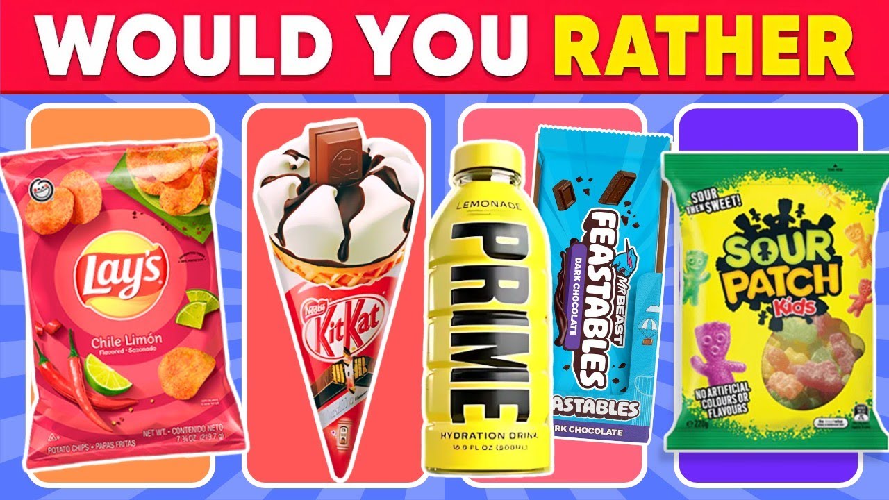 Would You Rather - Build your SWEET BASKET 🍧🍭🍫 Hawk Quiz