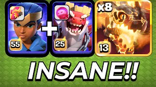 SUPER Dragons With Double Charge Is WILD! | Clash of Clans
