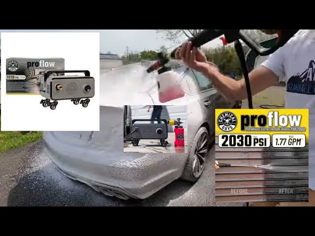 Chemical Guys Proflow PM2000 Pressure Washer review! Tesla Car detailing! 