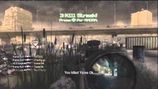 Amazing 10 Man Feed To Start A Game On Cod4!!