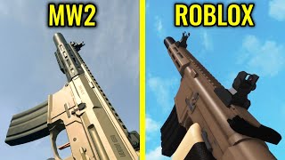 COD MW2 2022 vs Roblox Phantom Forces   Weapons Comparison