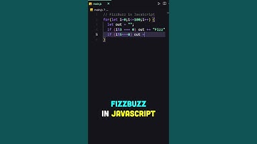 FizzBuzz in JavaScript! #javascript #programming #shorts