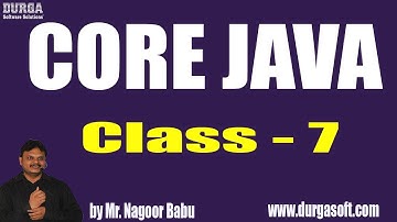 Learn Core Java Programming Tutorial Online Training by Nagoor Babu Sir On 10-07-2018