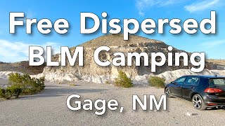 Gage, NM – Free Dispersed Camping on BLM Land