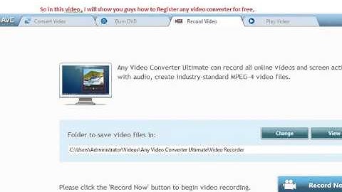 How to register ANY Video Converter for FREE