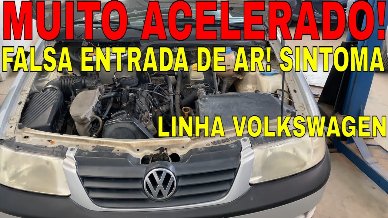 MOTOR COM FALSA ENTRADA DE AR/CARRO ACELERANDO OU MORRENDO MARCHA LENTA PARATI GOL SAVEIRO SANTANA!