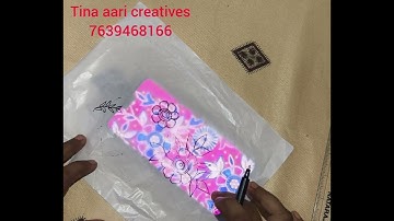 how to trace image using mobile | online tracing class available |tina aari creatives| for beginners