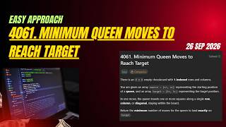 4061. Minimum Queen Moves to Reach Target